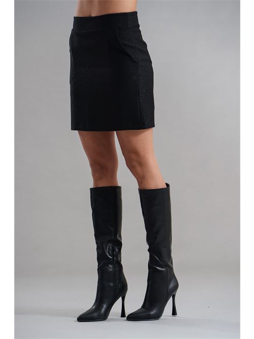 Minigonna laminata elmas phil | 020298NERO